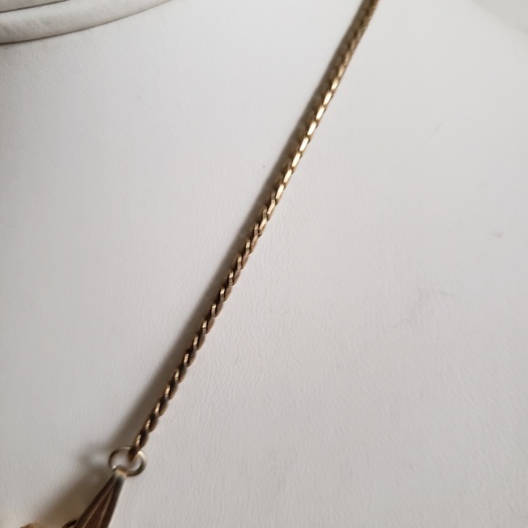 Aquamarine Rhinestone Necklace Vintage - Picture 3 of 4